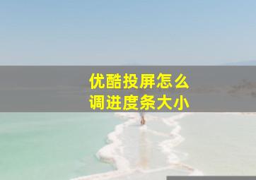 优酷投屏怎么调进度条大小