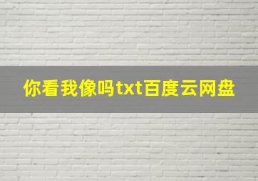 你看我像吗txt百度云网盘