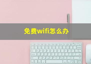 免费wifi怎么办