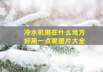 冷水机用在什么地方好用一点呢图片大全