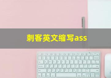 刺客英文缩写ass