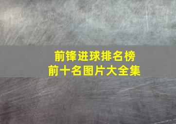 前锋进球排名榜前十名图片大全集