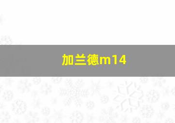 加兰德m14