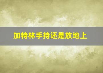 加特林手持还是放地上