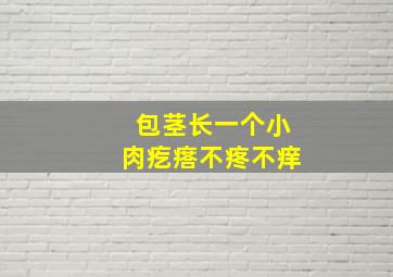 包茎长一个小肉疙瘩不疼不痒