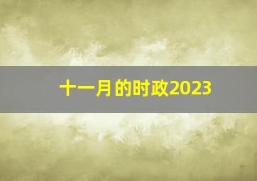 十一月的时政2023