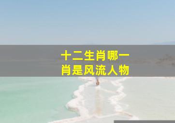 十二生肖哪一肖是风流人物