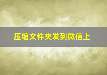 压缩文件夹发到微信上