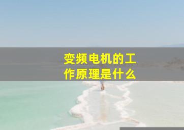 变频电机的工作原理是什么