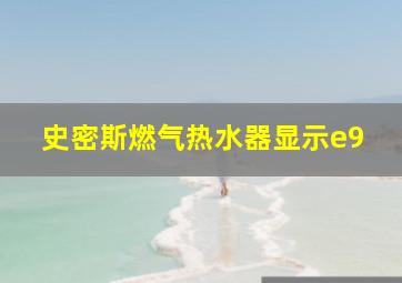 史密斯燃气热水器显示e9