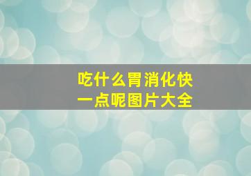 吃什么胃消化快一点呢图片大全