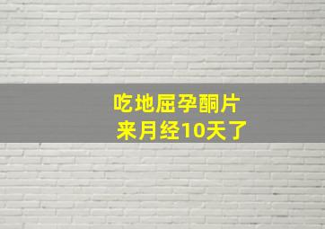 吃地屈孕酮片来月经10天了