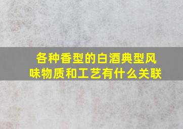 各种香型的白酒典型风味物质和工艺有什么关联