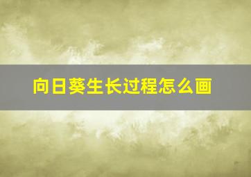 向日葵生长过程怎么画