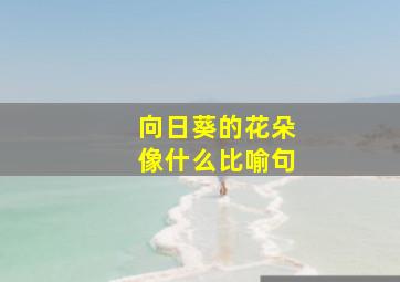 向日葵的花朵像什么比喻句