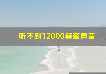 听不到12000赫兹声音