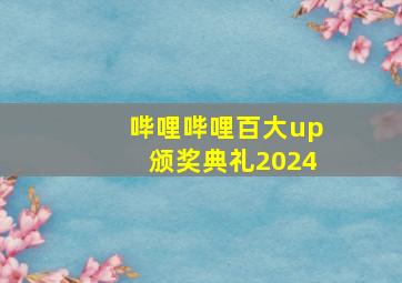 哔哩哔哩百大up颁奖典礼2024