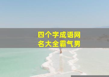 四个字成语网名大全霸气男