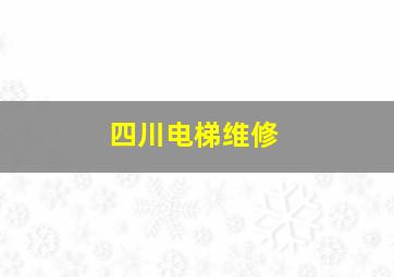 四川电梯维修