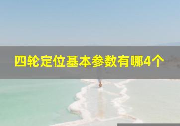 四轮定位基本参数有哪4个