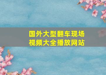 国外大型翻车现场视频大全播放网站