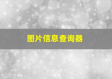 图片信息查询器