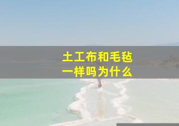 土工布和毛毡一样吗为什么