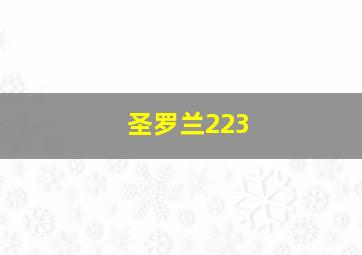 圣罗兰223