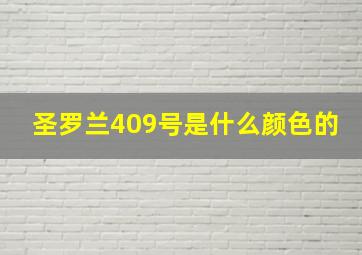 圣罗兰409号是什么颜色的