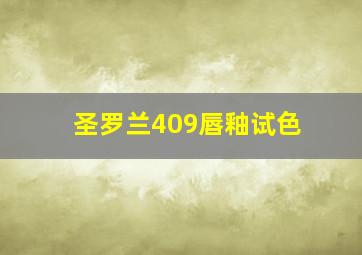 圣罗兰409唇釉试色