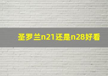 圣罗兰n21还是n28好看