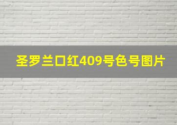 圣罗兰口红409号色号图片