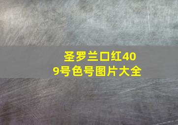 圣罗兰口红409号色号图片大全