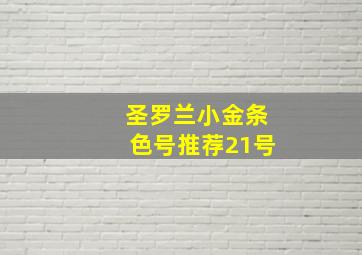 圣罗兰小金条色号推荐21号