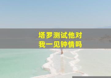 塔罗测试他对我一见钟情吗