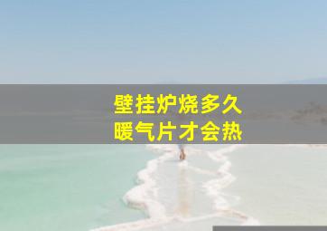 壁挂炉烧多久暖气片才会热