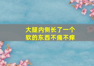 大腿内侧长了一个软的东西不痛不痒