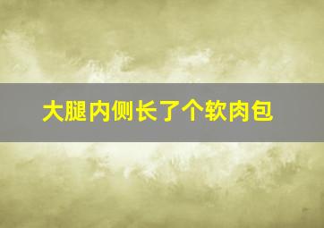 大腿内侧长了个软肉包