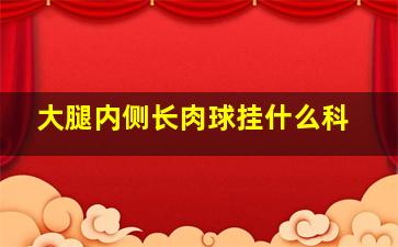 大腿内侧长肉球挂什么科