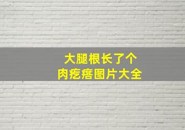 大腿根长了个肉疙瘩图片大全