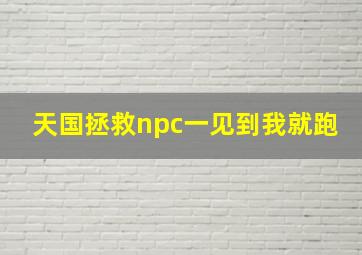 天国拯救npc一见到我就跑