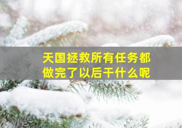 天国拯救所有任务都做完了以后干什么呢