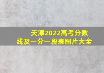 天津2022高考分数线及一分一段表图片大全