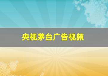 央视茅台广告视频