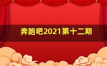 奔跑吧2021第十二期