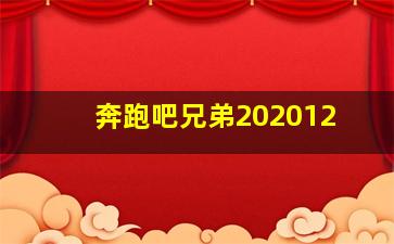 奔跑吧兄弟202012