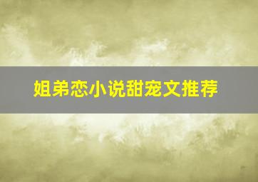 姐弟恋小说甜宠文推荐