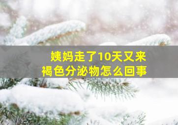 姨妈走了10天又来褐色分泌物怎么回事