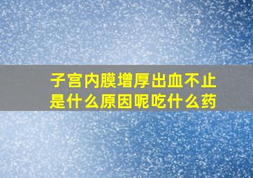 子宫内膜增厚出血不止是什么原因呢吃什么药