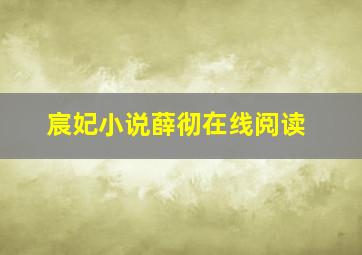 宸妃小说薛彻在线阅读